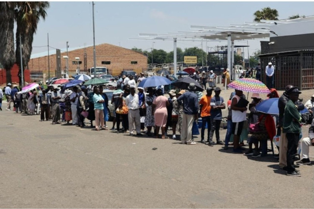 Residents were left “traumatised” after the man simply collapsed after waiting in the long queue at an Eskom pop-up centre.