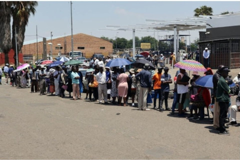 Residents were left “traumatised” after the man simply collapsed after waiting in the long queue at an Eskom pop-up centre.