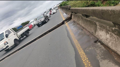 WATCH: Heavy rain leads to N2 bridge collapse, road closed