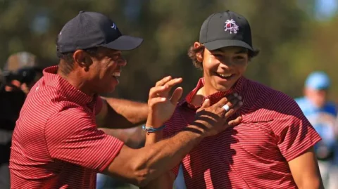 Tiger Woods' son Charlie, 15, hits first hole-in-one