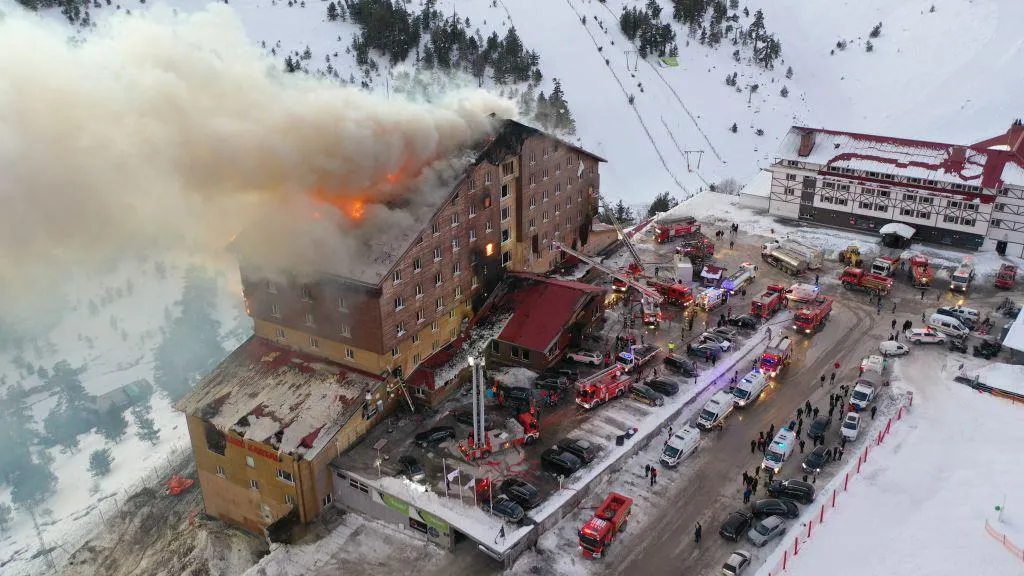 Scores killed as hotel engulfed by flames in Turkish ski resort